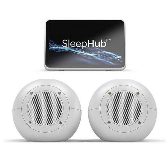 SleepHub bedside sleep aid device in white