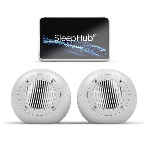 SleepHub bedside sleep aid device in white